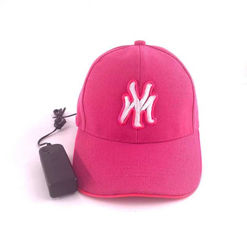 Caps Hats Fashion pink baseball cap girls clothing accessories luminous LED cap baseball cap H241223