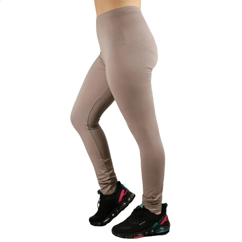 Plus Size Leggings For Women Cotton Legin Tight Ankle Length Pants Grey 5XL 4XL 3XL 2XL XL 241217