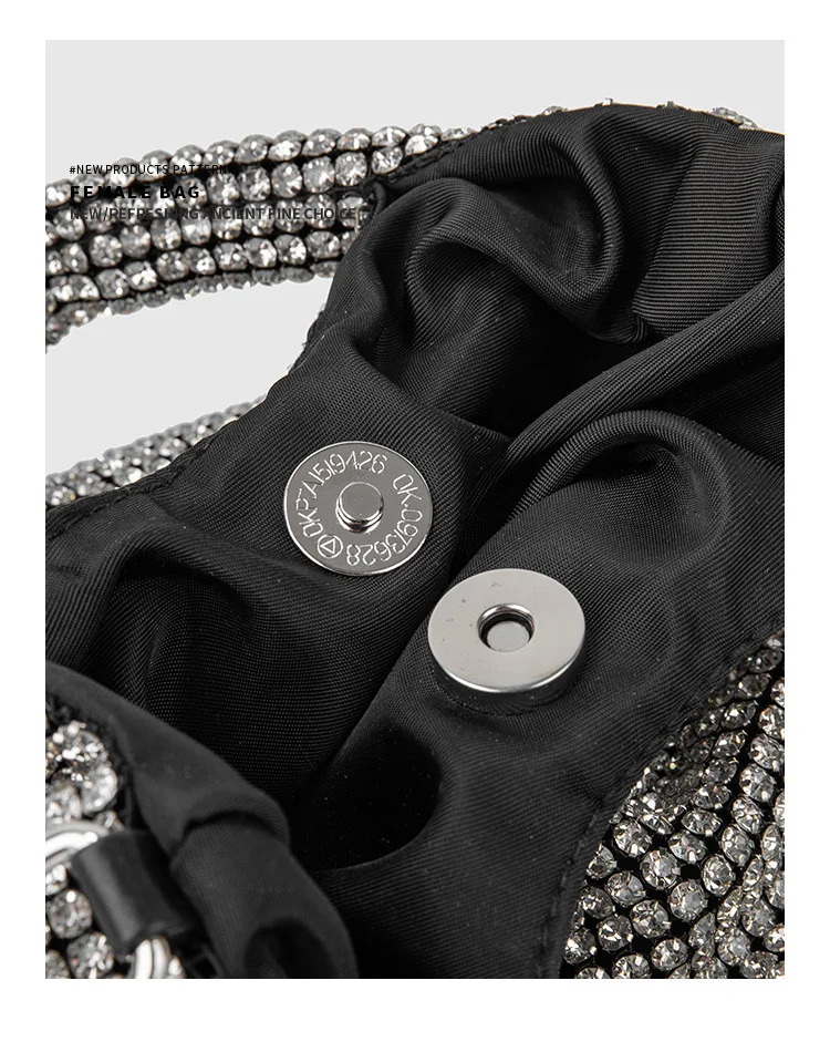 Shiny Crystal Bucket Shoulder Rhie Handmade Purses And Handbags Designer Evening Clutch Bag Purse Feather Cartoon