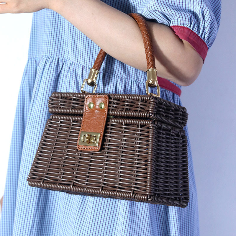 New Travel Handbag, Vacation Bag, Street Craft Handbag, Fashionable Multifunctional Handmade Woven Fabric