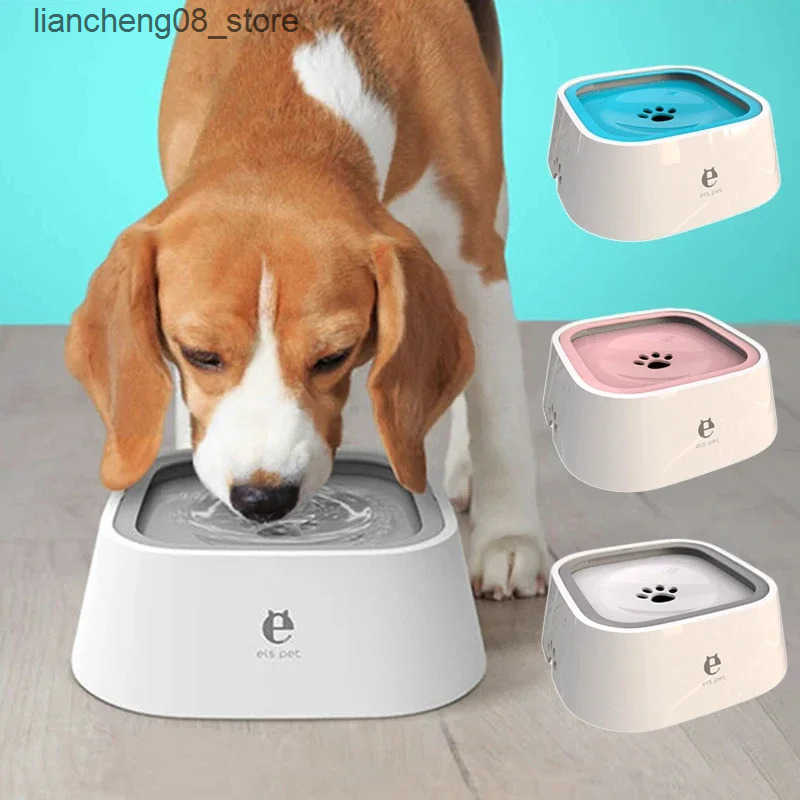 Dog Bowls Dishes Dog Drinking Water Bowl Floating Non-Wetting Mouth Cat Bowl Without Spill Drinking Water Dispenser Plastic Anti-Over Dog Bowl L240910
