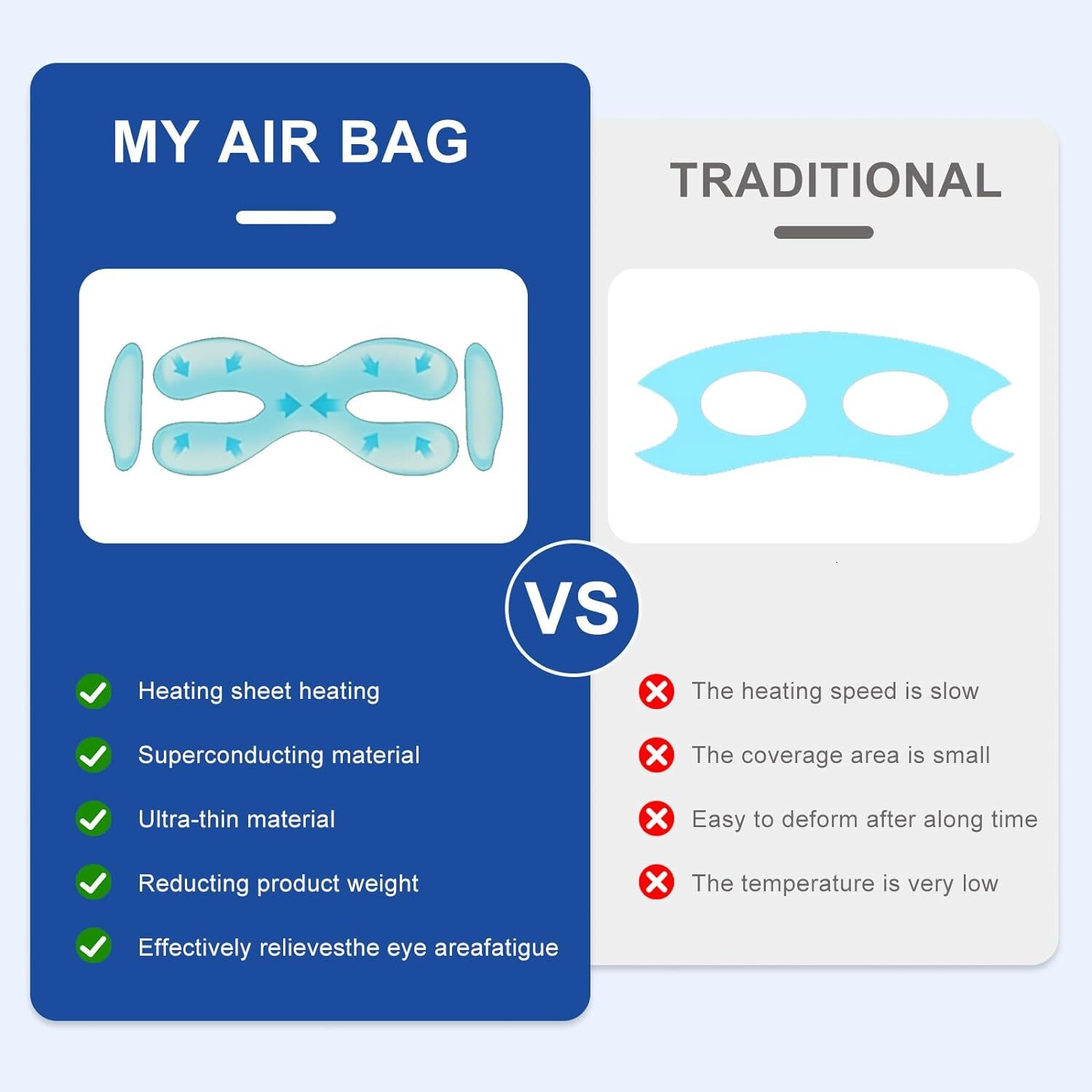 Visible With Heat Bluetooth Music Massager For Migraines Relax Reduce Strain Dark Circle Eye Bags Improve Sleep