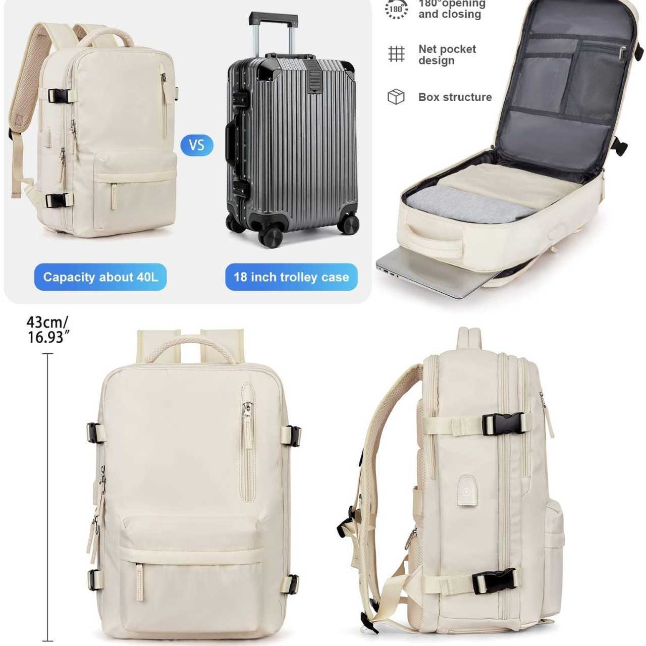 Travel Backpack for Mens Women Large Capacity Multifunctional Laptop Bags Leisure Back Pack Business Travel Bag Student Schoolbag 241223