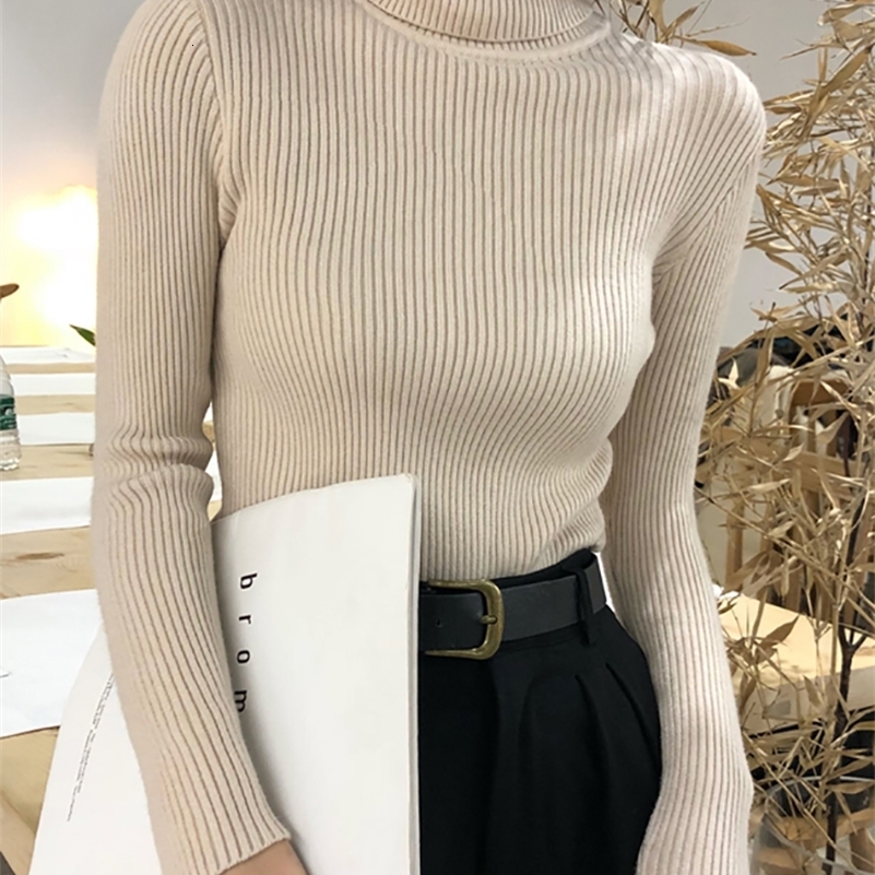 Turtleneck Sweater Womens 2024 Autumn Winter Tops Korean Slim Women Pullover Jumper Knitted Pull Femme Hiver Truien y241203