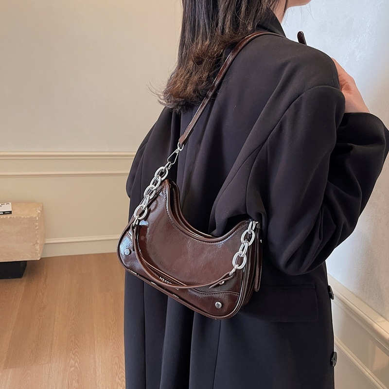 Designer Shoulder Bag Bag Luxury Bag High-Quality 2025 Shoulder Bags Single Diagonal Span Solid Color Black Wine Red Ladies' Daily Versatility