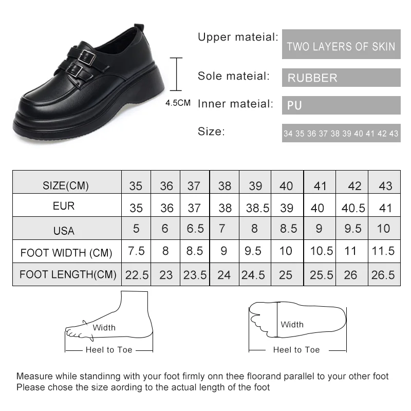 AIYUQI Loafer Shoes Woman Genuine Leather Spring Shoes Girls Casual British Style Women Platform Shoes