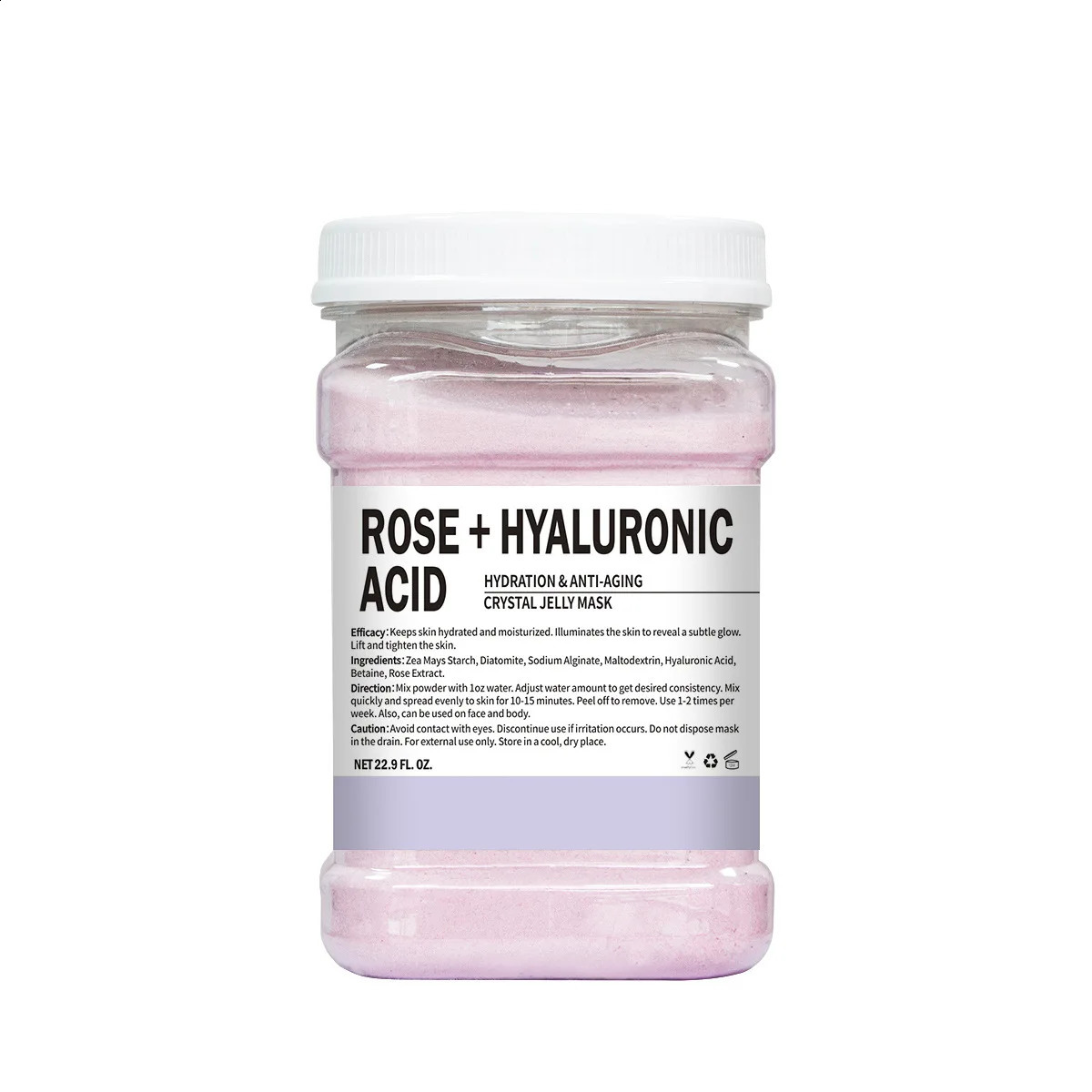 650g Enzyme Crystal Facial Mask Powder Carrot Soft Mask Powder Moisturizing Rose Petal Jelly Mask Mud Face Care Drop 241223