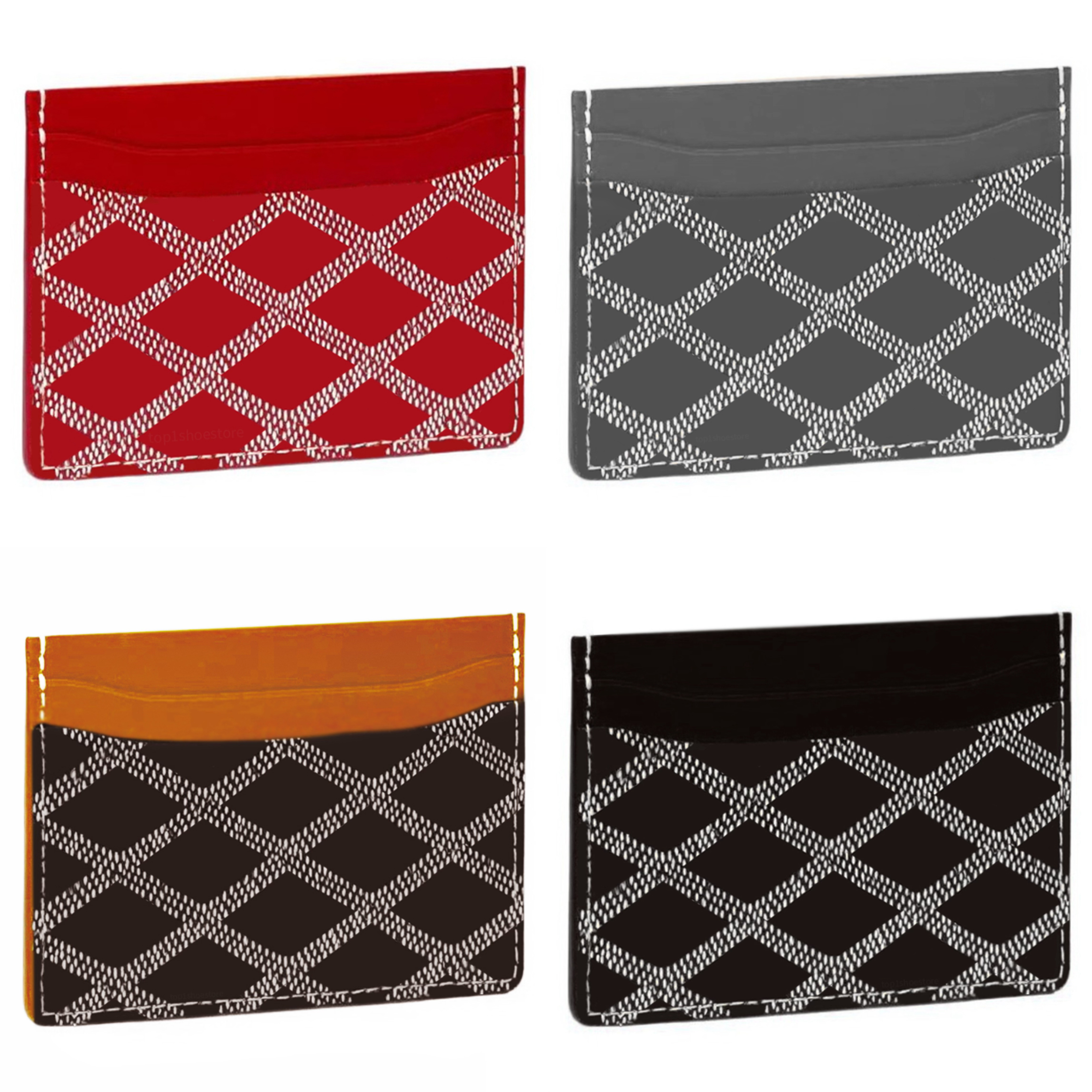 Leather Card Holder Designer Wallet Fashion Coin Purse Ladies Men Card Holder Key Bag Passpo Wallet Bank Card Piece Holder Bag Fast Shipping