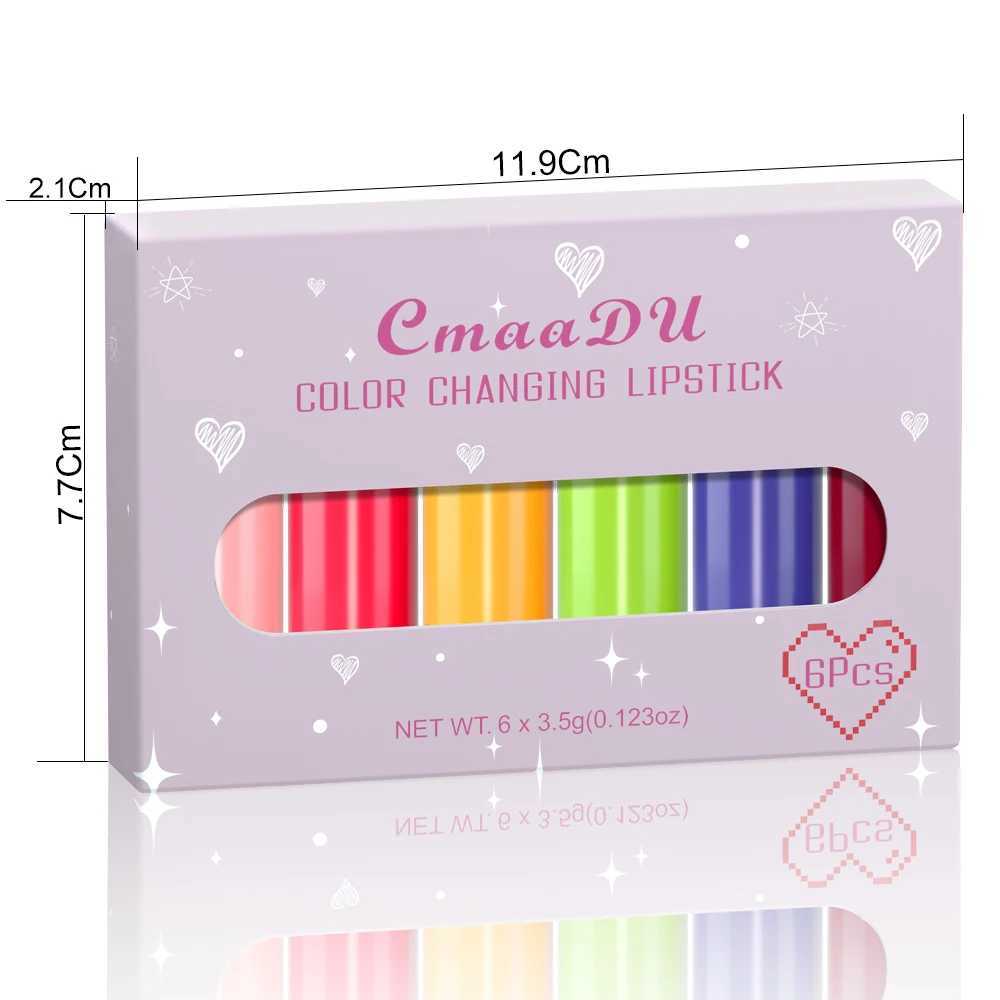 CmaaDU6 Color Fruit Monochrome lipstick PH Change Queen Mood Lasting Color Change Dark lipstick SetW241223