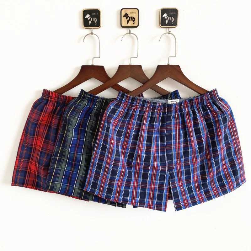3-0 pieces of mens underwear boxing plus size shorts pure cotton mens Aro pants pajamas arrow pants soft cotton boxing shorts W241223