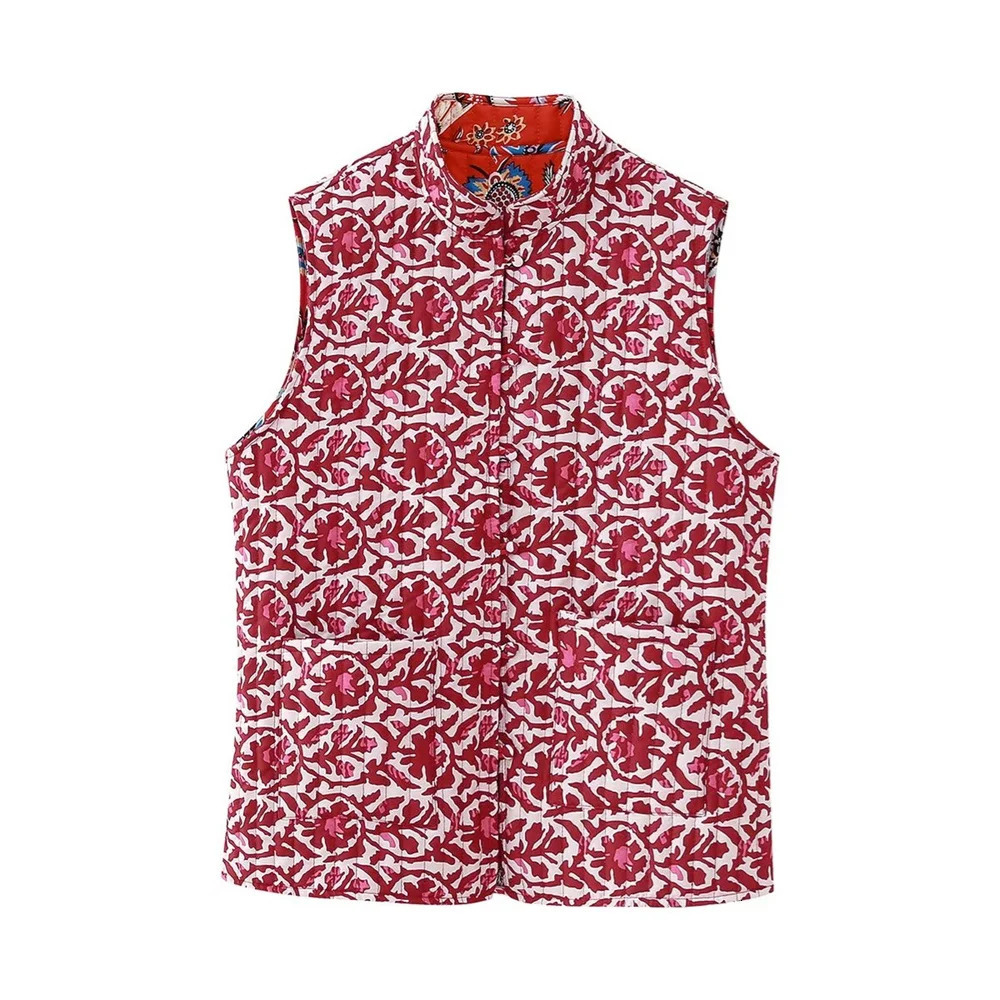UNIZERA 2024 Autumn Winter Product Womens Fashion and Casual Versatile Double Sided Quilted Vest Coat 241220