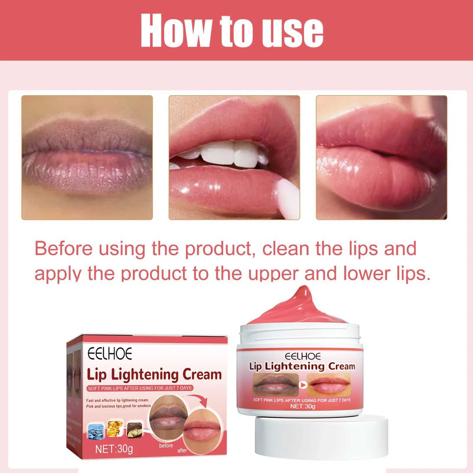 EELHOE Lip Moisturizing and Whitening Cream Whitening Pigments Black Smoke Lip Removal Dead Skin Treatment Lip CreamW241223