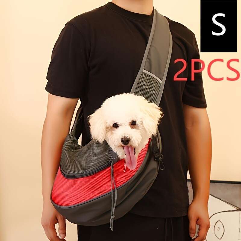 MeshVentilated Pet Carrier Backpack Lightweight Ergonomic Design for Cats & Dogs - Portable Crossbody Travel Bag