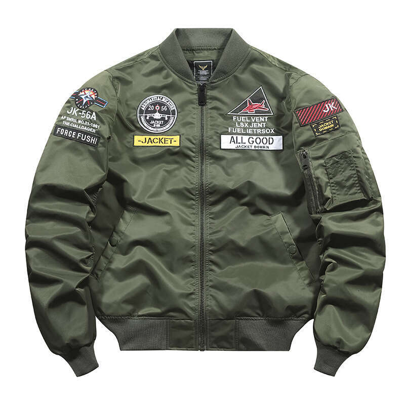 Heavy Industry Embroidery Hardman Coat Live Broadcast CottonThin Air Force MA1 Pilot Male Flight Jacket