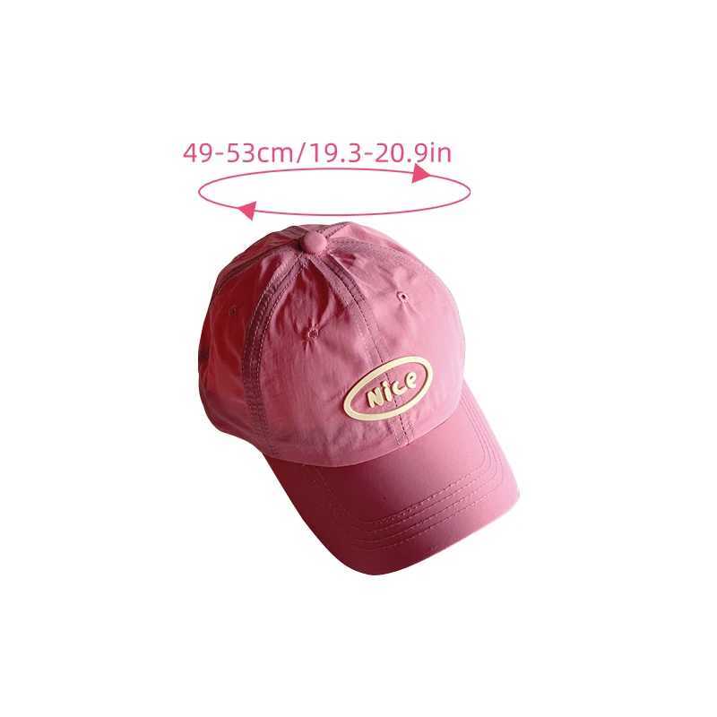 Caps Hats Candy Color childrens baseball cap quick drying summer baby girl boy cap casual letter childrens sports sun hat H241223