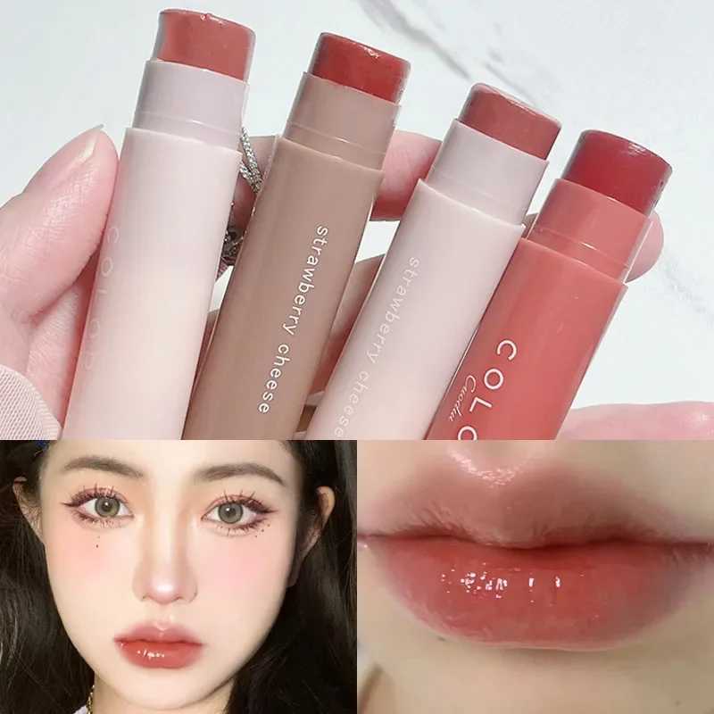 Long lasting moisturizing color lipstick nourishes lips reduces lip line resists dry cracks and lipstick natural female lip care lip glossW241223