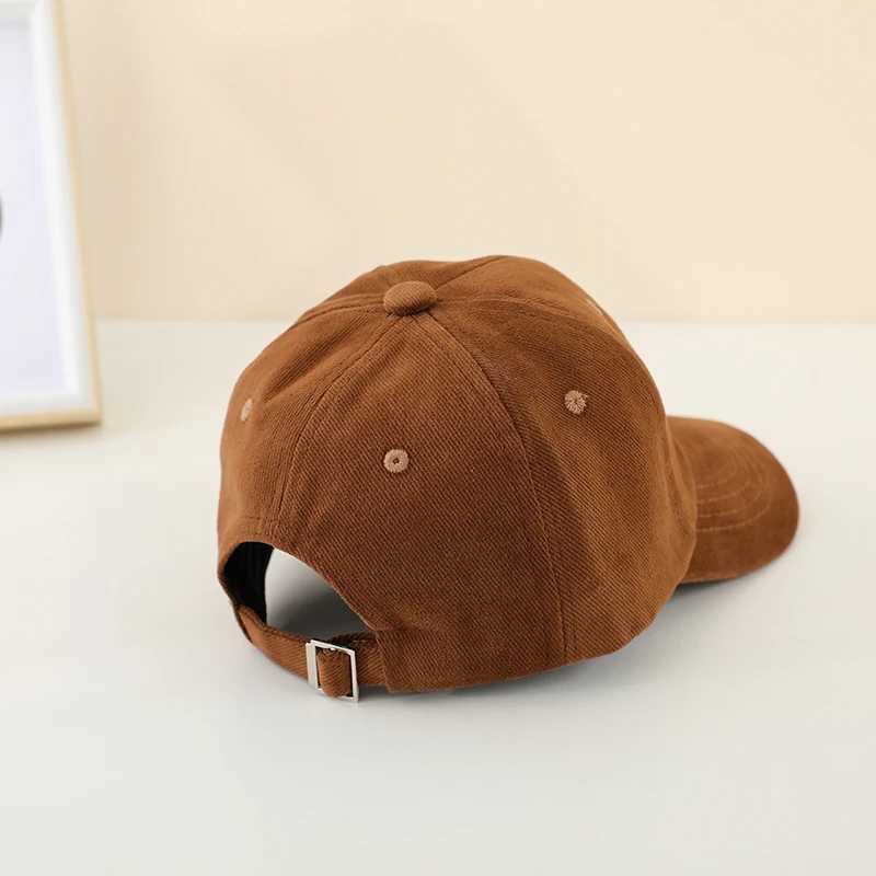 Caps Hats 2024 school boys baseball cap dinosaur embroidery childrens outdoor summer 2-8 year baby sports H24122321ZE