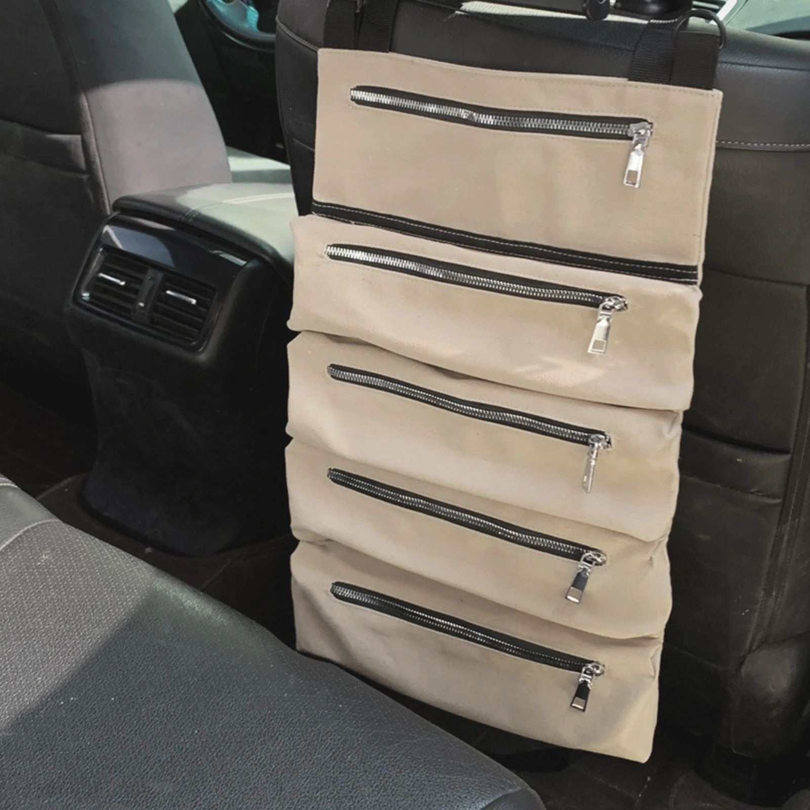 MultiPurpose Canvas Bag Car Suspension Storage Vehicle Kit Portable 241213