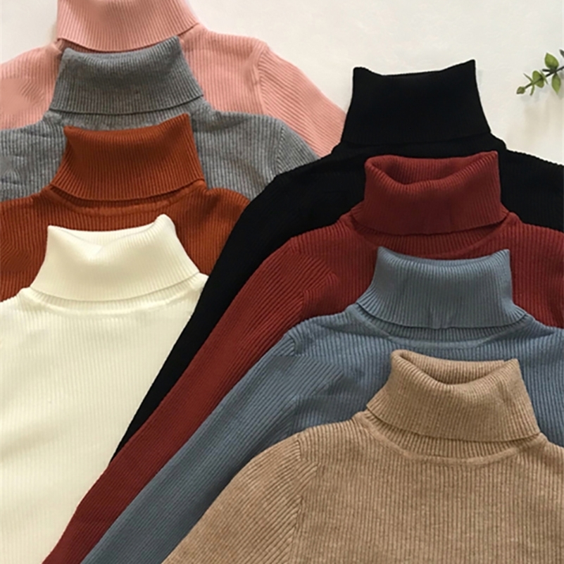 Turtleneck Sweater Womens 2024 Autumn Winter Tops Korean Slim Women Pullover Jumper Knitted Pull Femme Hiver Truien y241203