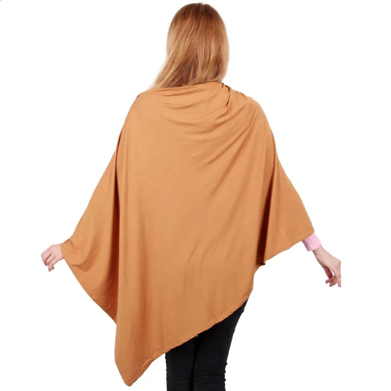 Mother Nursing Covers Soft Long Nursing Scarf Solid Modal Snap Button Baby Stroller Cover Multifunctional For Mom 241223