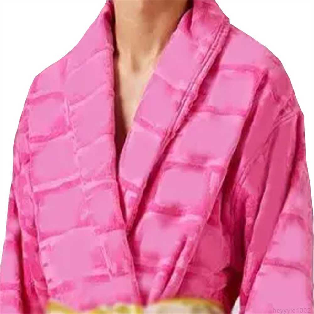 Designer Robe Pamas Men's And Women's Bathrobe Home Clothes Shawl Collar Pure Cotton Soft Pjs Retro Pama Neutral Couple Pj Early Sleep Robe 