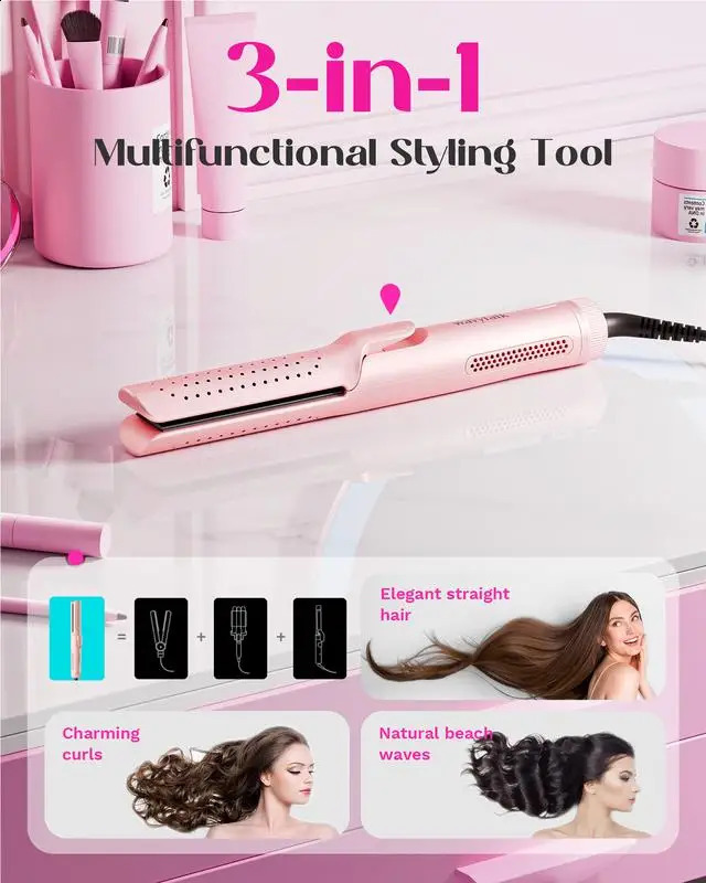 Wavytalk Airflow Styler 360° Cooling Air Hair Curler and Straightener 2 in 1 241223