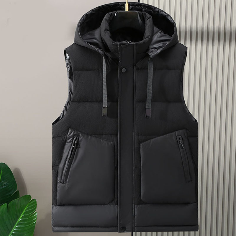 Autumn Winter Designer Jacket Large Tank Top Loose Sleeveless Warm Jacket 8XL