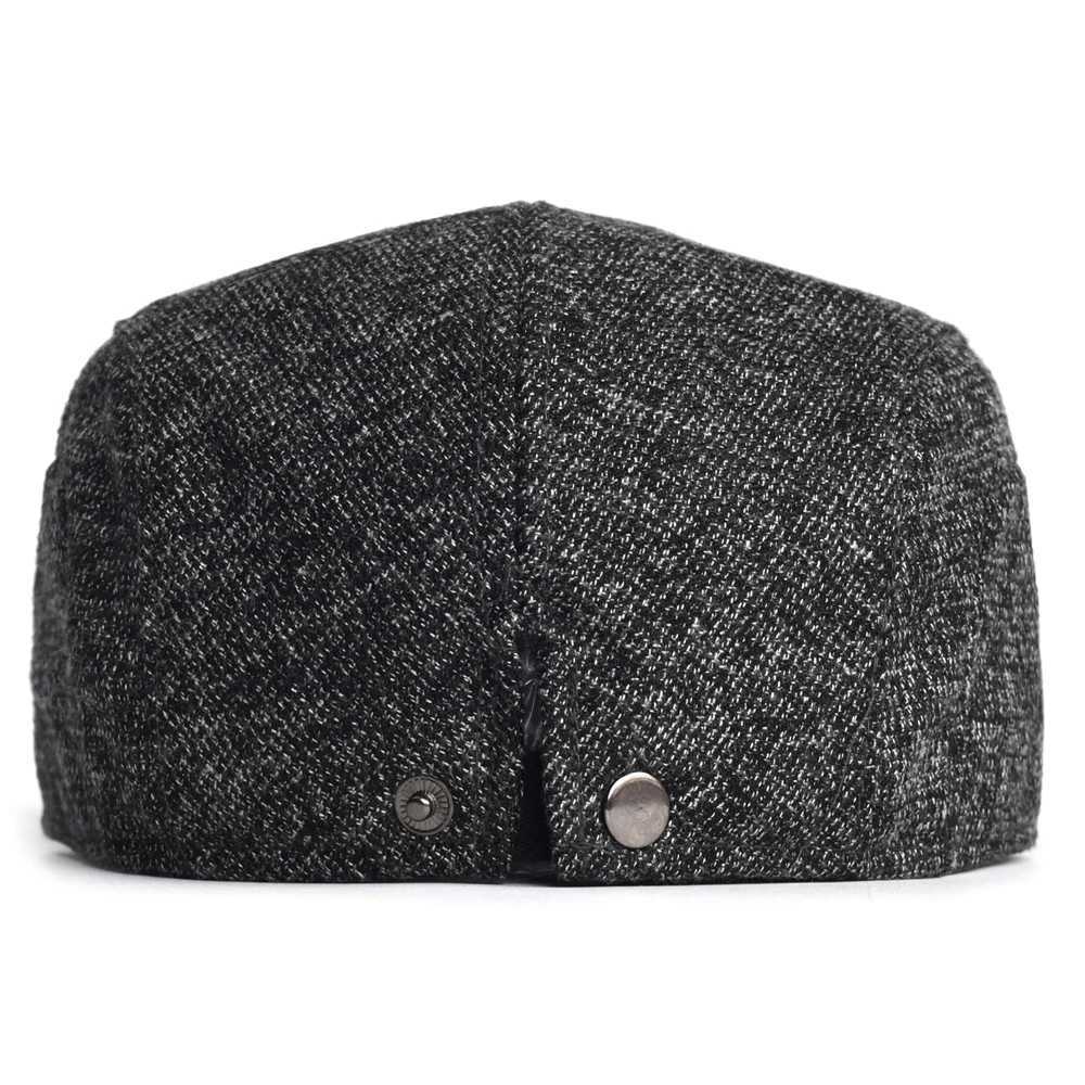 Caps Hats Autumn winter thick and warm news boy hat mens soft beret casual and fashionable detective hat retro driver flat hat H241223
