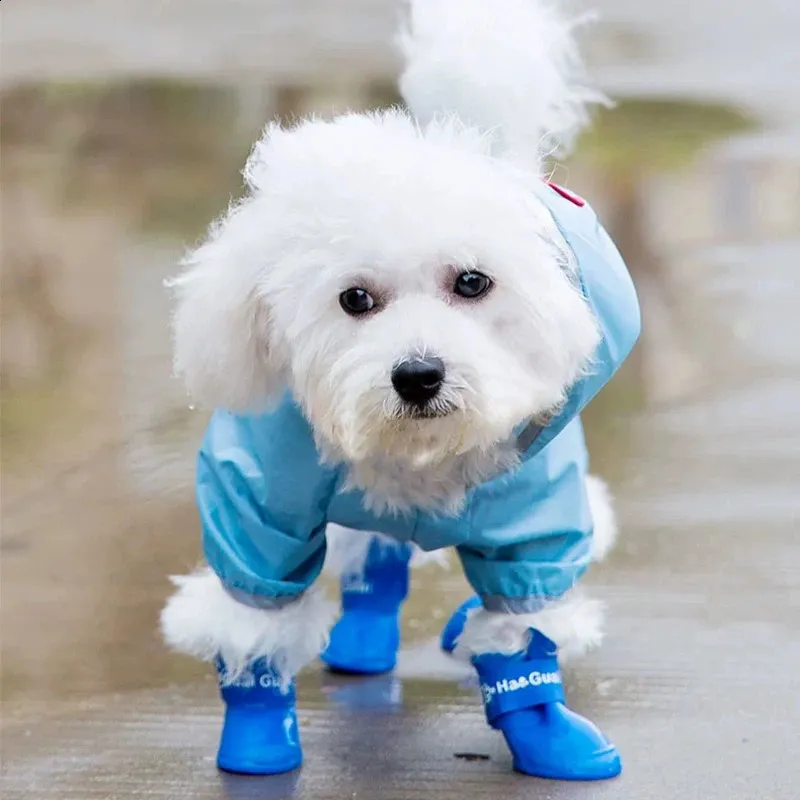 8PCSSet Shoes Dog Rain Shoes Anti-slip Waterproof Outdoor Footwear Socks Foot Cover Protect Dogs Paw Outdoor Boots
