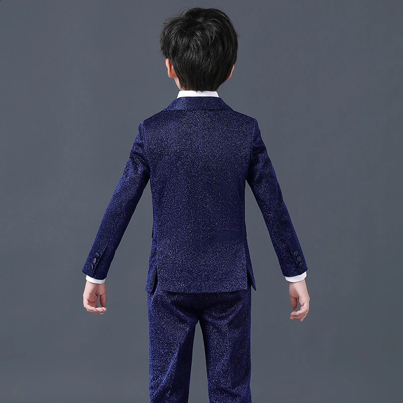 Boys Suit Formal Suits for Boys Slim Fit Tuxedo Suits Set Boy Dress Clothes Toddler Wedding Outfit 241223