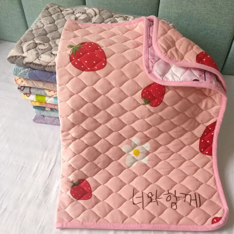 Washable Baby Changing Pad Cartoon Baby Changing Mat Baby Changing Mat 70X100CM born Waterproof Pad Portable Compact Nappy 241223