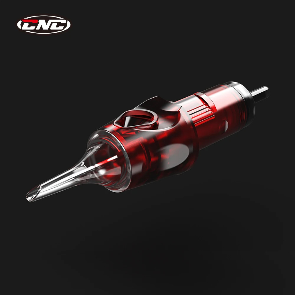 CNC 20PCS Red Tattoo Needl Cartridg Disposable Round Liner SyringeTattoo Needl For Tattoos Machines RL RM 0.M 241223