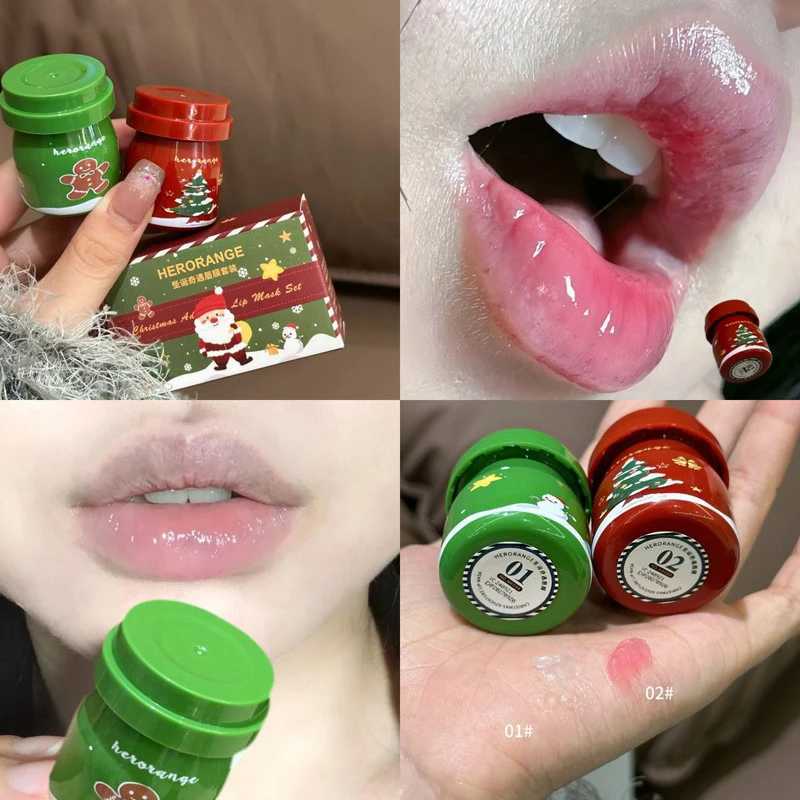 Christmas lipstick autumn winter fade lip line moisturizing agent dry crack prevention lipstick jelly lipstickW241223