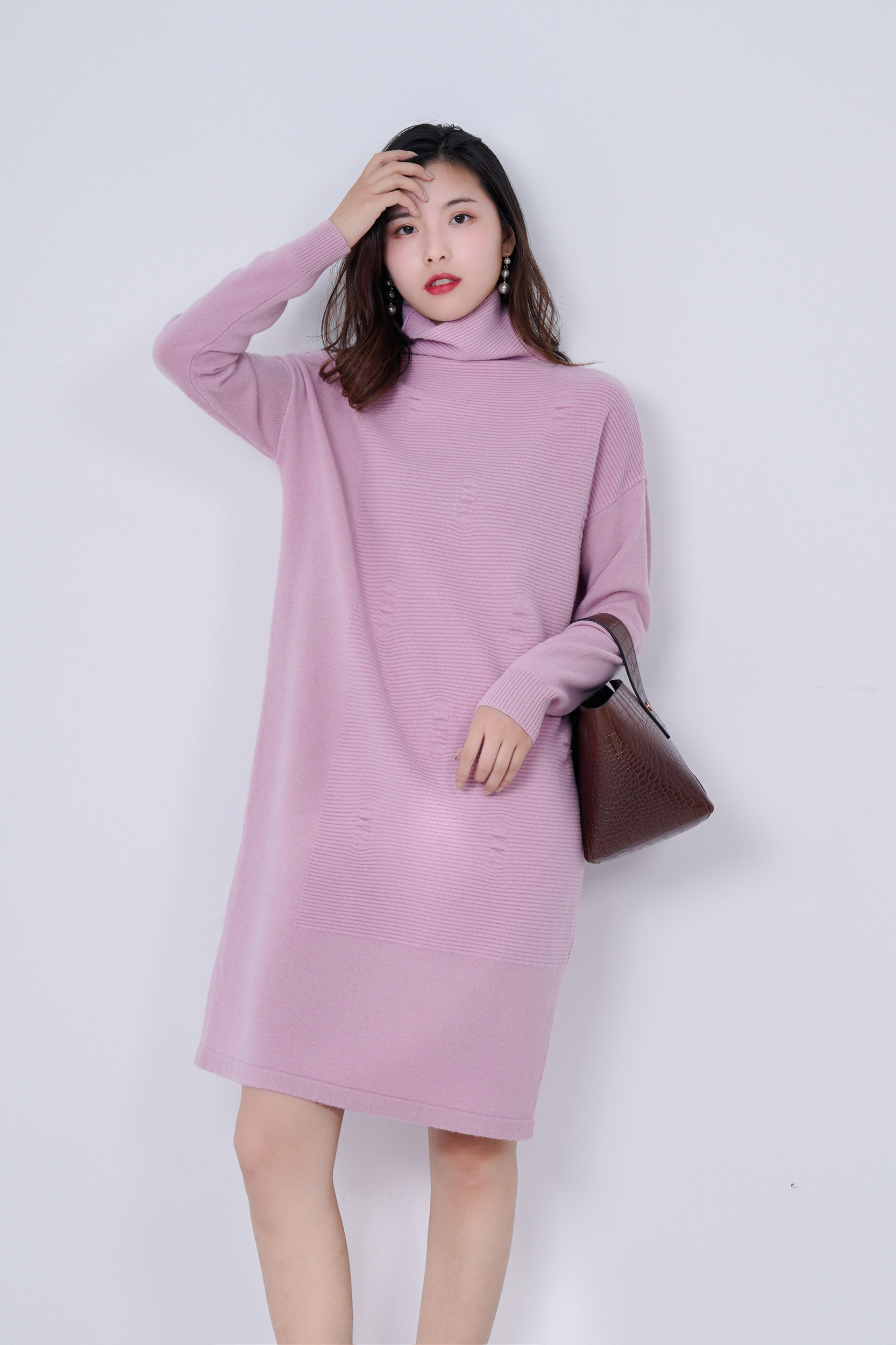 Bottom sweater for women autumn and winter stylish interior sweater high-end feeling slim fit wool sweater new fashionable top