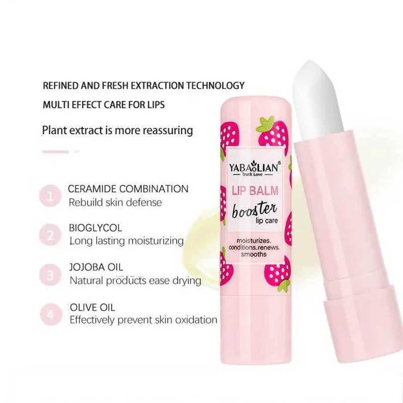 Natural Fruit Lip Balm Long Lasting Moisturizing Nourishes Reduce Lip Line Anti Aging Anti-drying Hydration Lips Care LipstickXJ241223
