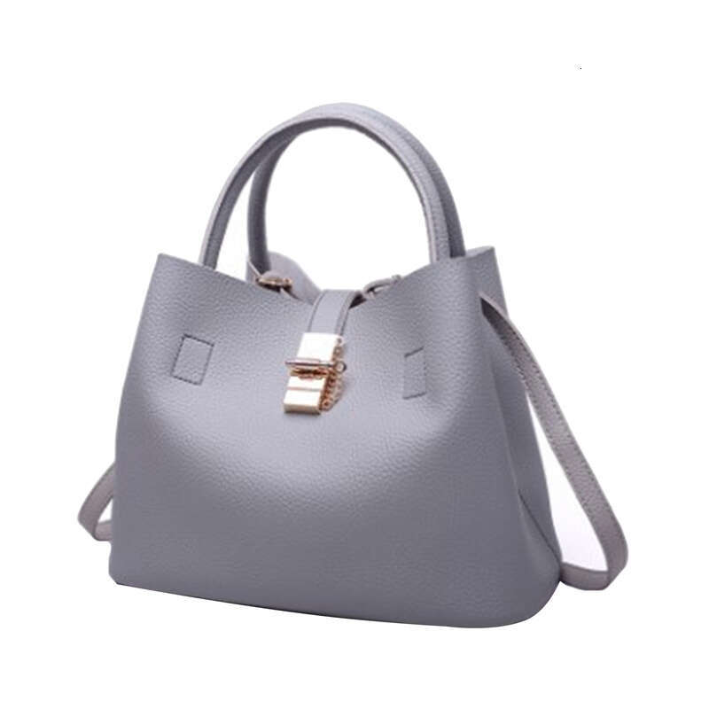 Women's Bags Handbag Woman Shoulder Large Capacity Handbag Women Crossbody Lychee Pattern PU Portable Bucket Bag Ladies Messenger Bags