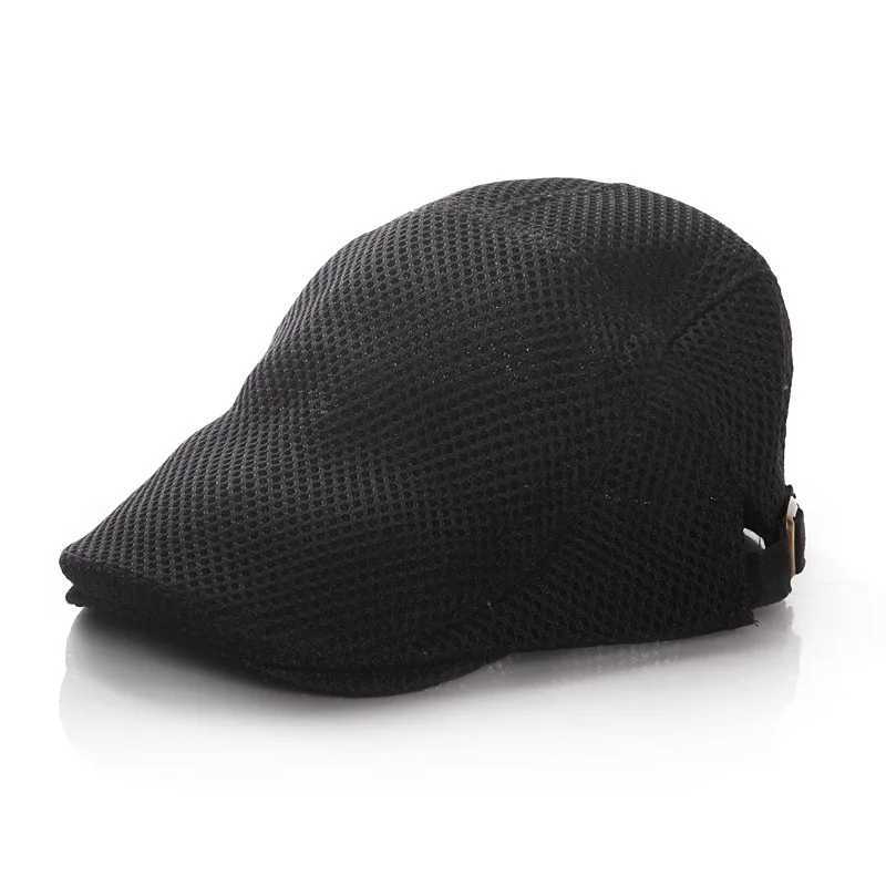 Caps Hats Summer boys baby hat retro baby hat childrens hat adjustable childrens beret 2-6Y H241223