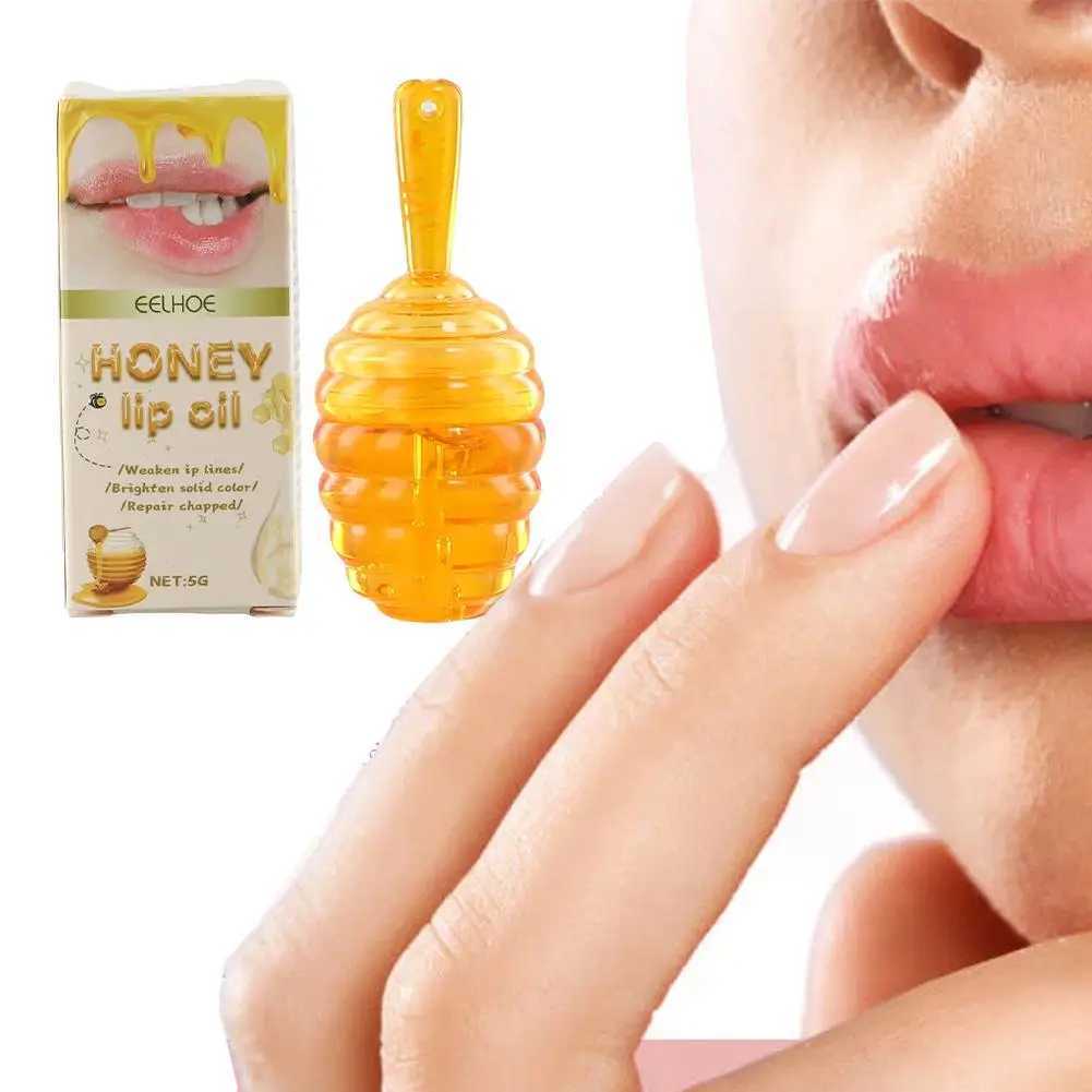 Lovely honey jar lipstick fruit lipstick lasting moisturizing transparent lipstick liquid lipstick gloss cosmeticsW241223