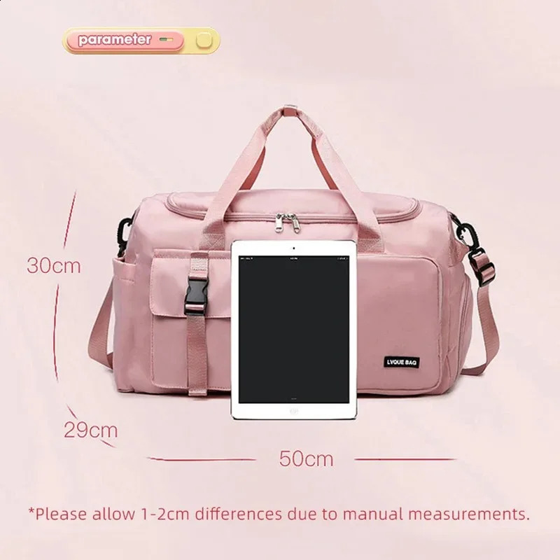 Sports and fitness bag travel dry and wet handbag womens swimming shoulder cross body fitness outdoor travel bag weekend backpack 241220