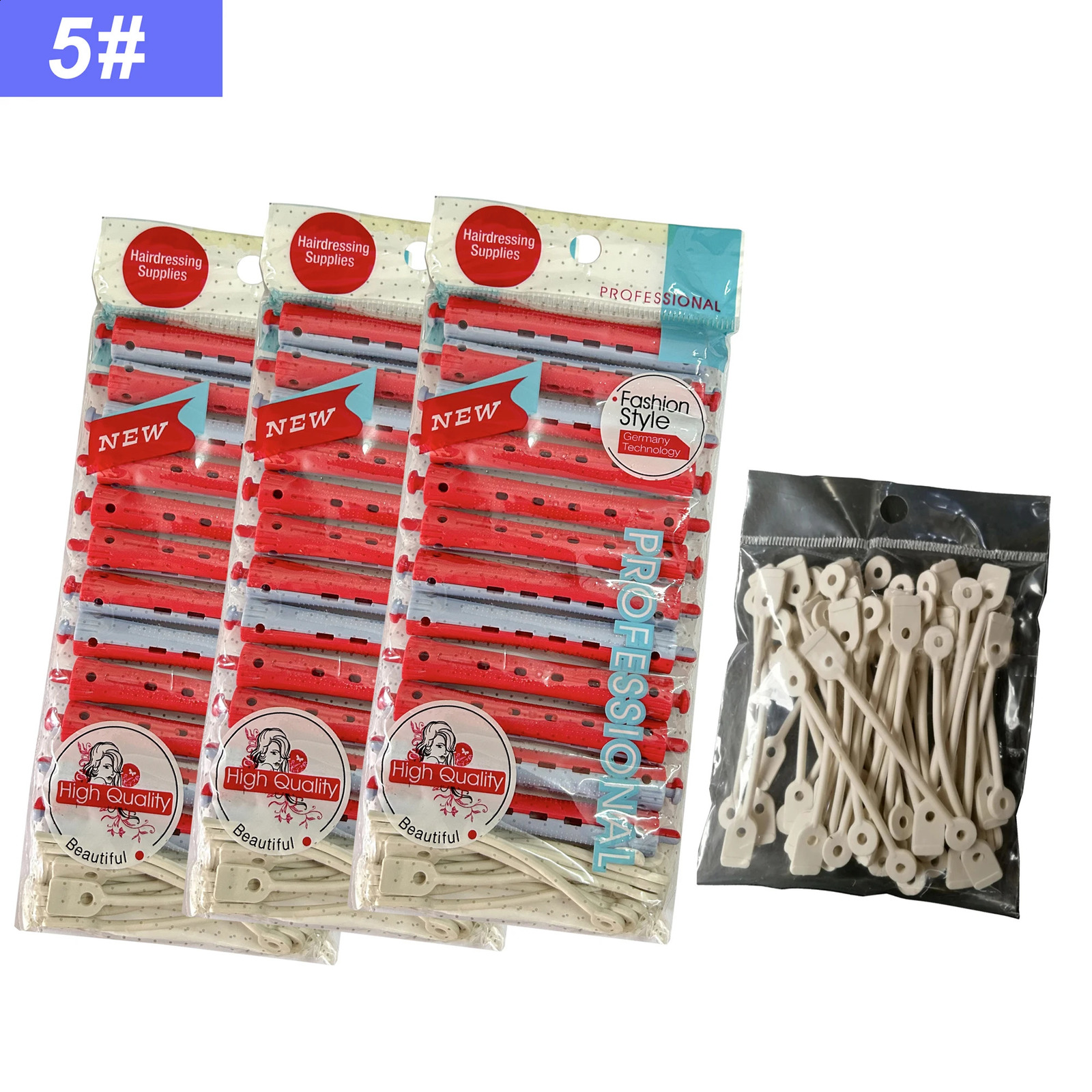 36pcs 13mm Rubber Bands Hair Rollers Kit Salon Cold Perm Rods Curler Styling Hair Root Curl Bars Fluffy Hairdresser Tools 1888 241220