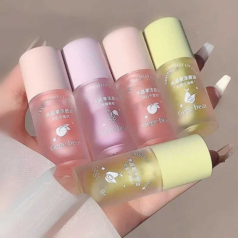 Peach Crystal Jelly Lip Oil Long Lasting Non-sticky Repair Moisturizing Hydrating Lips Oils Lip Tint Lip Plumper Lips Care SerumXJ241223