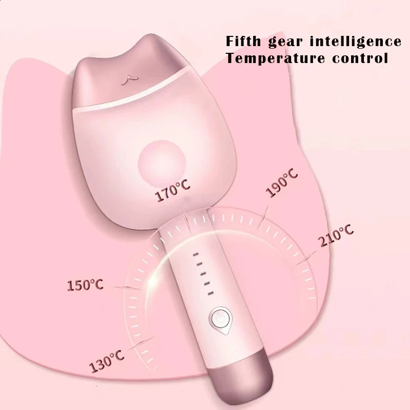 32mm Cat Ear 2 Barrels Ceramic Curling Irons Egg Rolls Hair Curler For Mini Hair Crimper Curling Hair Styling Tools 241223