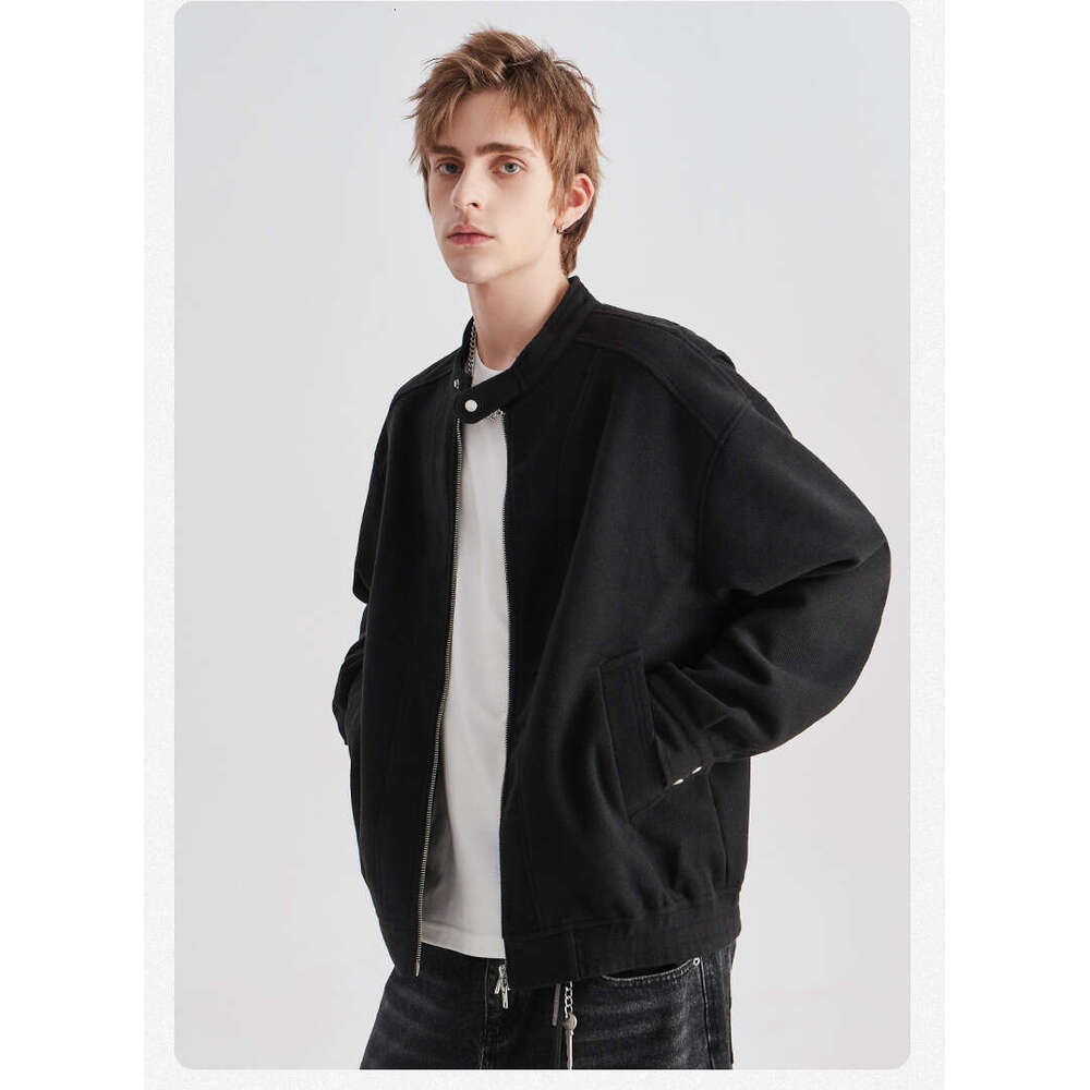 Wear | Men's Woolen Coat Autumn/Winter New Style High end Trendy Versatile Loose Zipper Casual Jacket