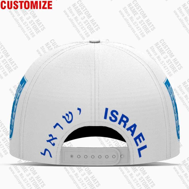 Caps Hats Israel baseball cap 3D free customization team name Il Hat Isr rural tourism Arab ethnicity Judaism Hebrew Arab flag Headgear H241223