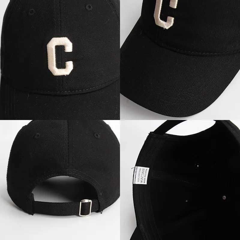 Caps Hats C Embroidered Baseball Hats Designed for Children Korean Boys Girls Sun Eyes and Summer Childrens Solid Color Snapshot Hats H241223