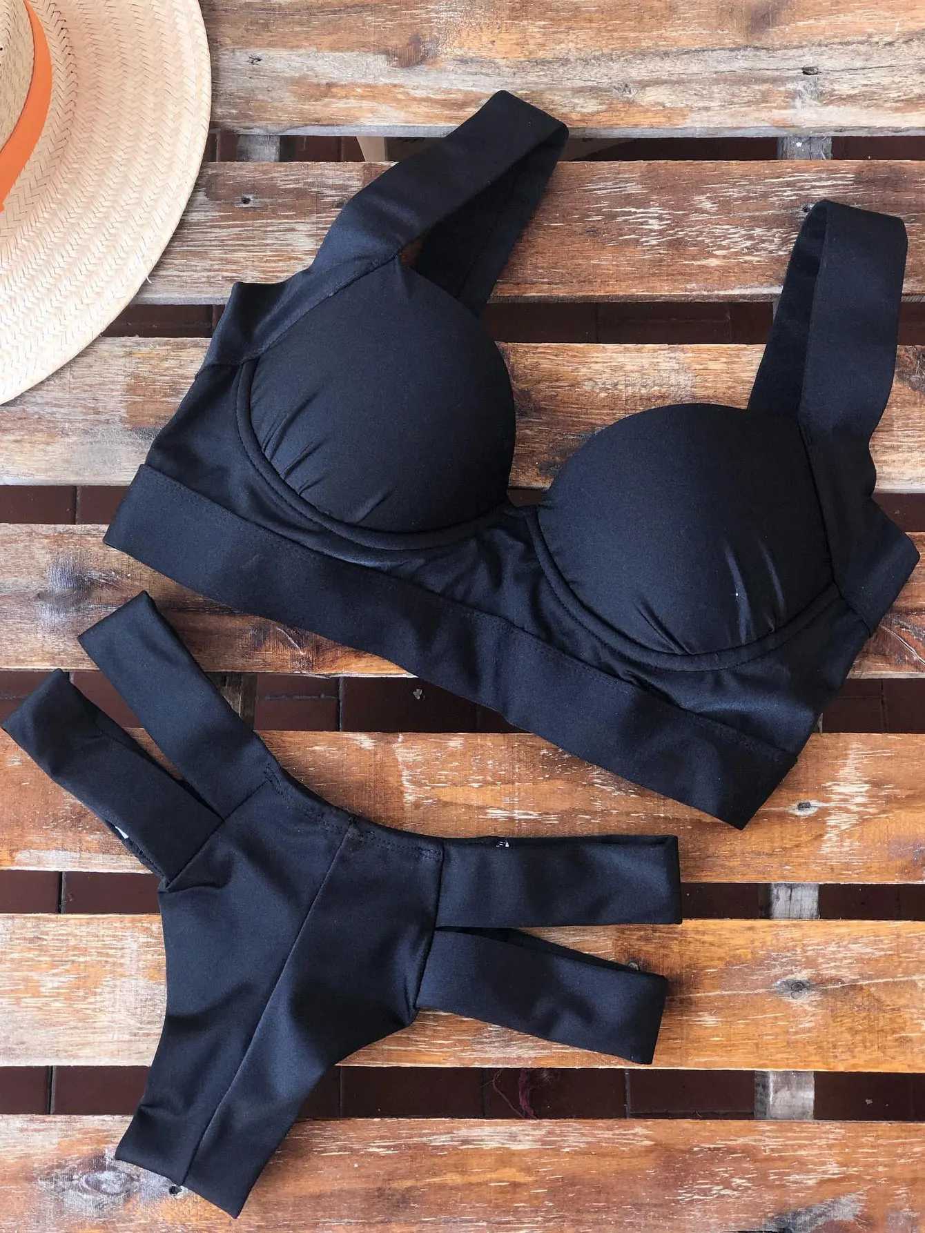 Sexy High Waist Bikini Swimsuit Brazilan Bikini Set Swimwear for Women High Leg Push Up Two Piece Bathing Suits Summer FemaleXJ241223