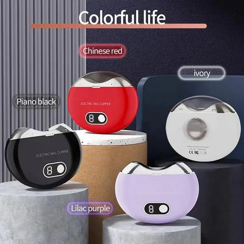 Electric Nail Clippers Rechargeable Mini Household Nail Trimming Machine for Children Adults Portable Automatic Nail Trimmer 241223