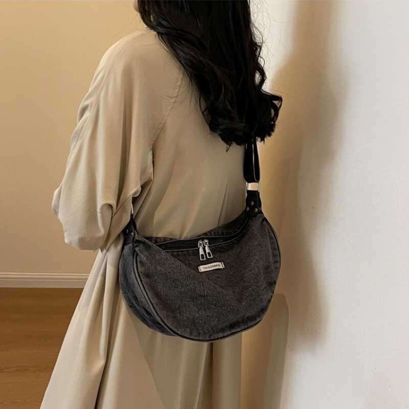 Women's Bags Handbag Women Denim Large Capacity Strap Adjustable Crossbody Sg Vintage Messenger Casual Shopper Bags Shoulder Bag