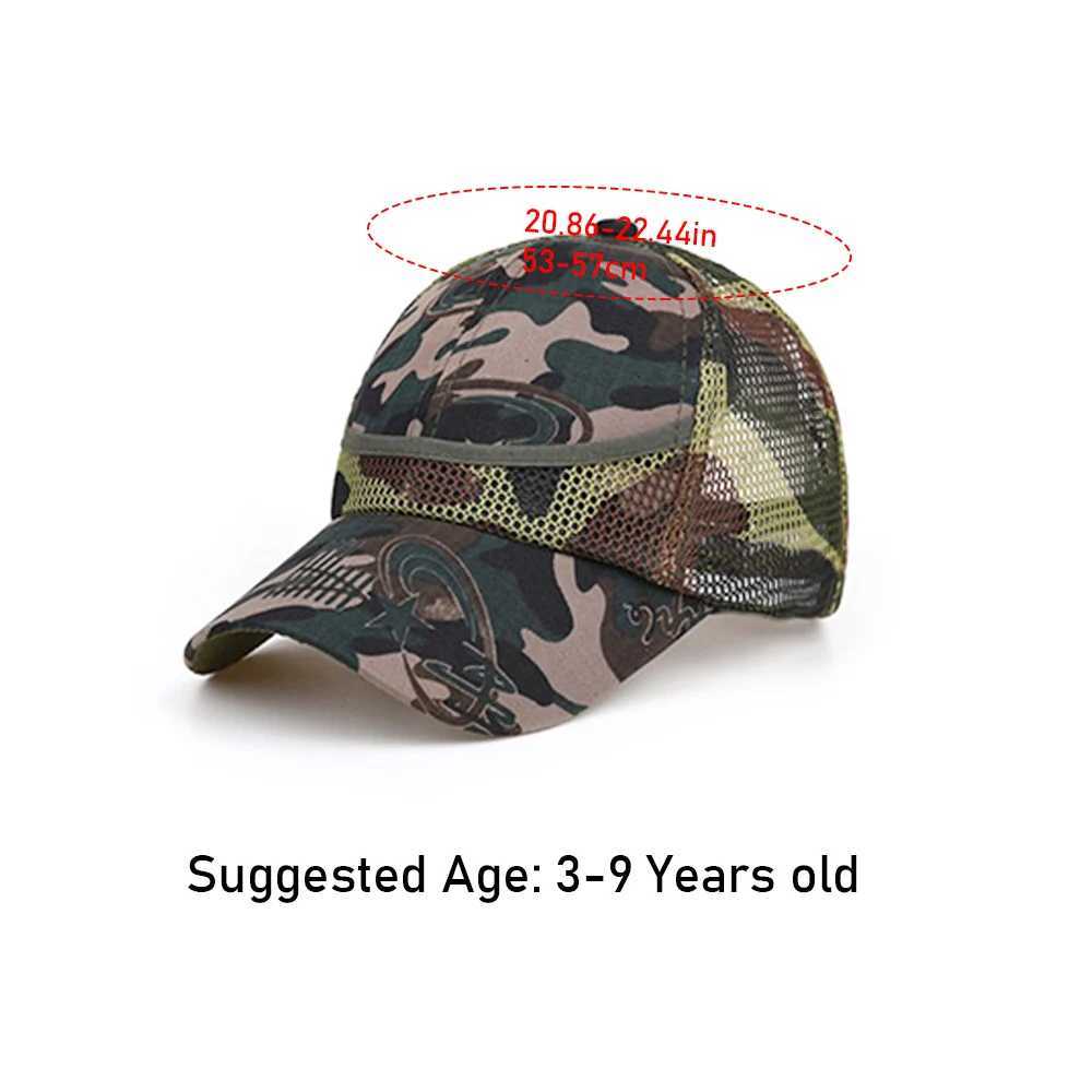 Caps Hats 3-9 year childrens hats summer and autumn hats hip-hop hats camouflage hats boys mesh baseball hats boys and girls hats childrens hats H2412