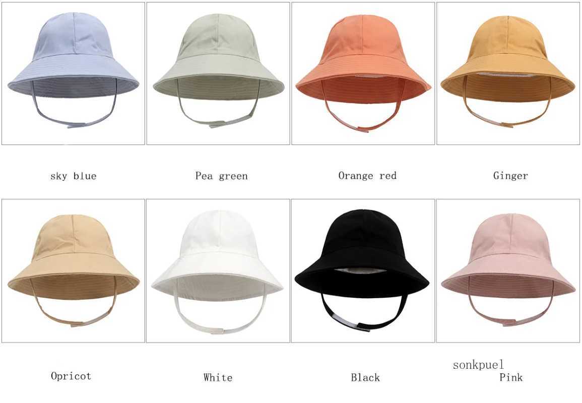Caps Hats 0-8 year baby hat summer autumn Panama baby outdoor fisherman sun hat beach accessories children bucket hat girls boys baby hat H241223
